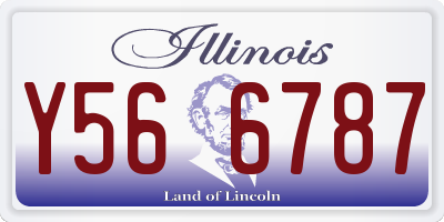 IL license plate Y566787