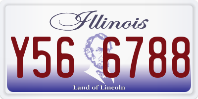 IL license plate Y566788
