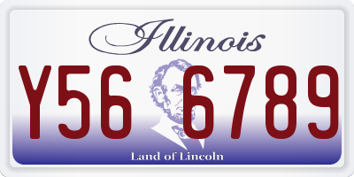 IL license plate Y566789