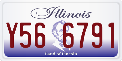 IL license plate Y566791