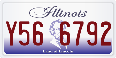 IL license plate Y566792