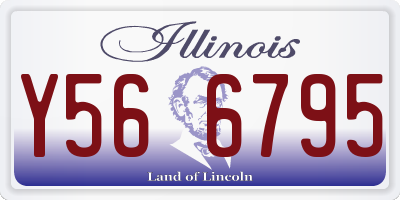 IL license plate Y566795
