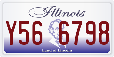 IL license plate Y566798