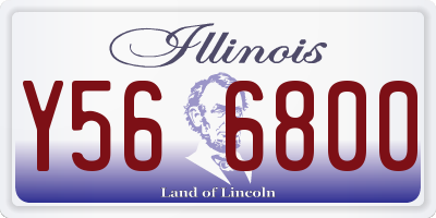 IL license plate Y566800