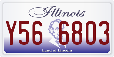 IL license plate Y566803
