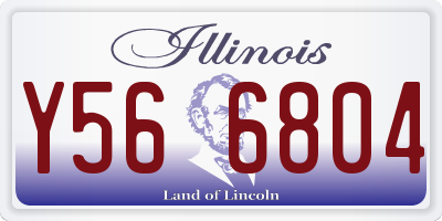 IL license plate Y566804