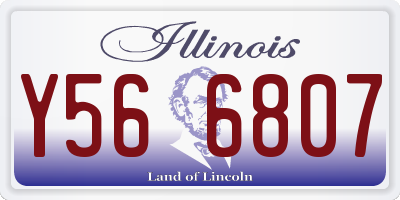 IL license plate Y566807