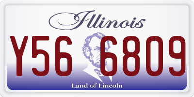 IL license plate Y566809