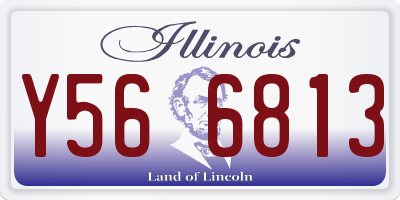 IL license plate Y566813