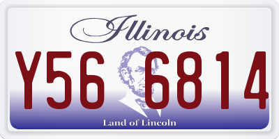 IL license plate Y566814