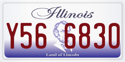 IL license plate Y566830