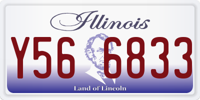 IL license plate Y566833