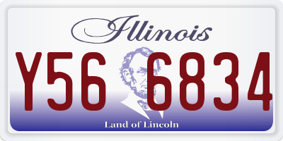 IL license plate Y566834
