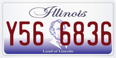IL license plate Y566836