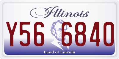 IL license plate Y566840