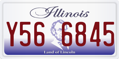 IL license plate Y566845