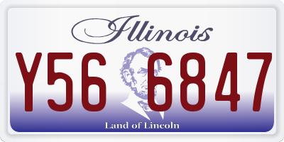 IL license plate Y566847