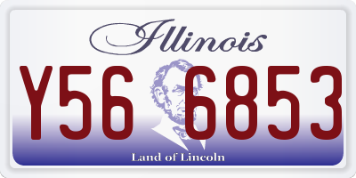IL license plate Y566853