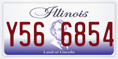 IL license plate Y566854