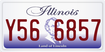 IL license plate Y566857