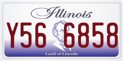 IL license plate Y566858