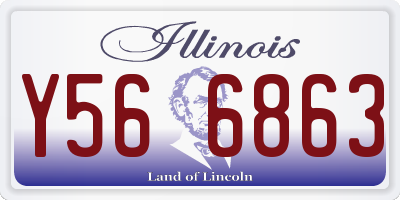 IL license plate Y566863