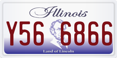 IL license plate Y566866