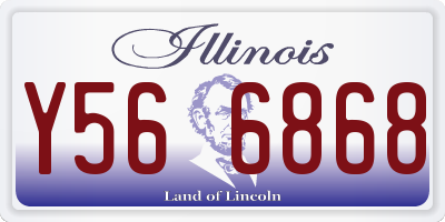 IL license plate Y566868