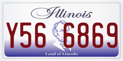 IL license plate Y566869