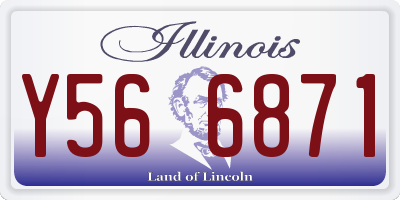IL license plate Y566871