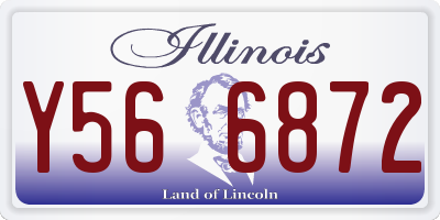 IL license plate Y566872