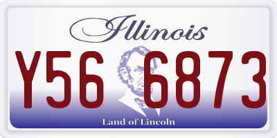 IL license plate Y566873