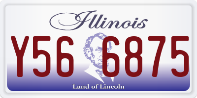 IL license plate Y566875