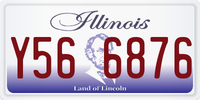 IL license plate Y566876