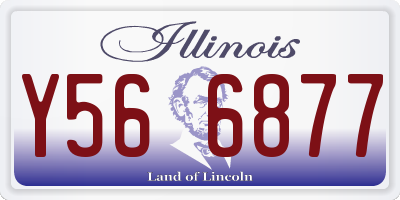 IL license plate Y566877