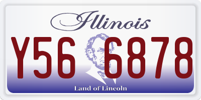 IL license plate Y566878