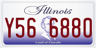 IL license plate Y566880