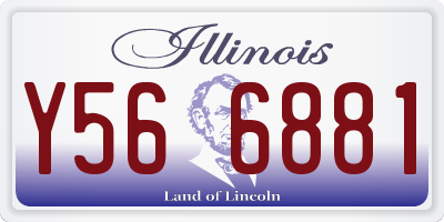 IL license plate Y566881
