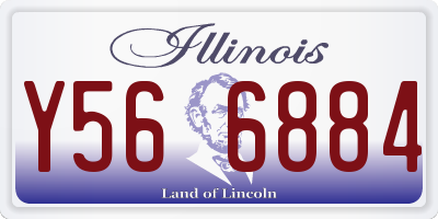 IL license plate Y566884