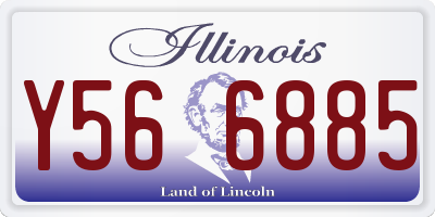 IL license plate Y566885