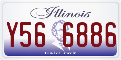 IL license plate Y566886
