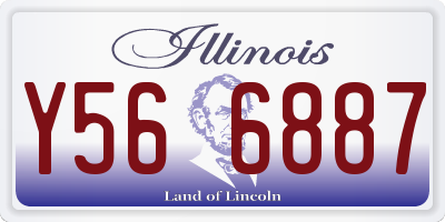 IL license plate Y566887