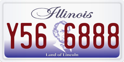 IL license plate Y566888