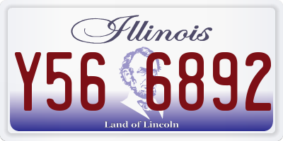 IL license plate Y566892