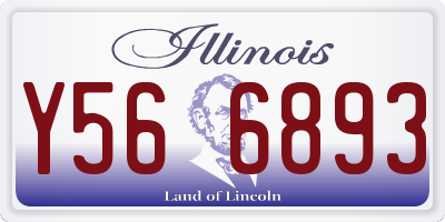 IL license plate Y566893