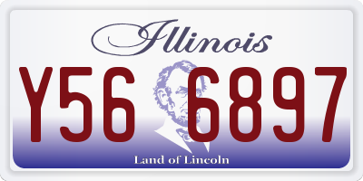 IL license plate Y566897