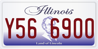IL license plate Y566900