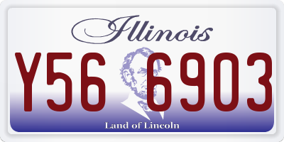 IL license plate Y566903