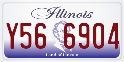 IL license plate Y566904