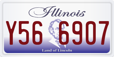 IL license plate Y566907